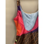 Replica Fendi Multicolor Lycra Swimsuit