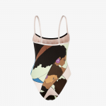 Replica Fendi Multicolor Lycra Swimsuit