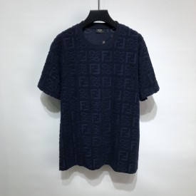 Replica Fendi Blue Cotton T shirt