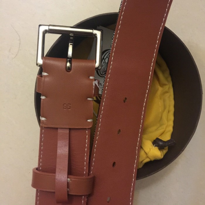 Goyard Man&#39;s Leather Belt Tan