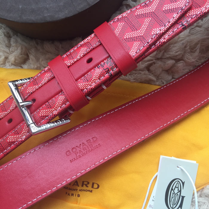 Goyard Man&#39;s Leather Belt Red