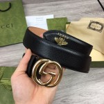 Replica Gucci GG Buckle Leather Belt with Bee
