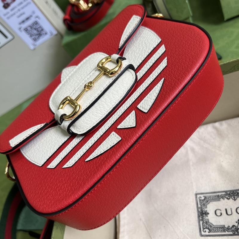 adidas x Gucci Horsebit 1955 mini bag ‎658574 Red