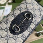Replica Gucci Horsebit 1955 wallet with chain