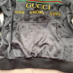 Replica Gucci Velvet Logo hoodies 