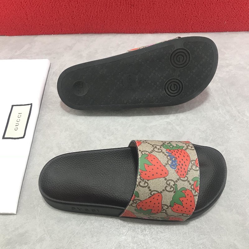 Gucci GG Strawberry Slide Sandal