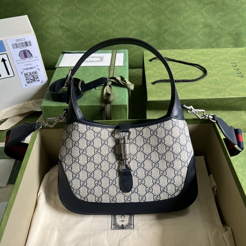 Gucci Jackie 1961 small GG shoulder bag 678843 Blue