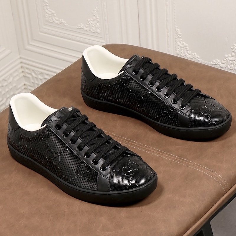 Gucci Ace GG Embossed Sneaker Black
