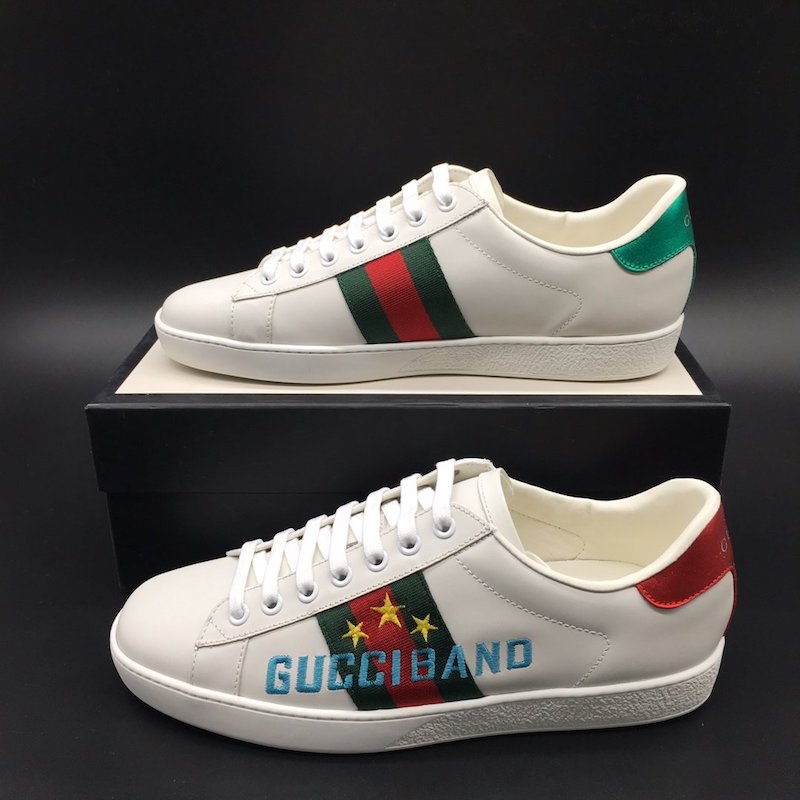 Gucci Men's Ace embroidered sneaker with Gucci Band