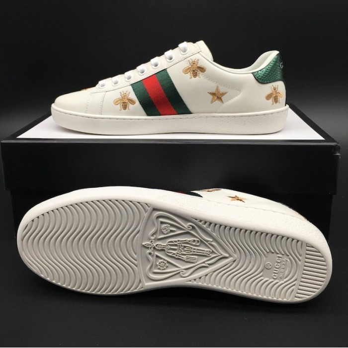 Gucci Men's Ace embroidered sneaker with bees and stars