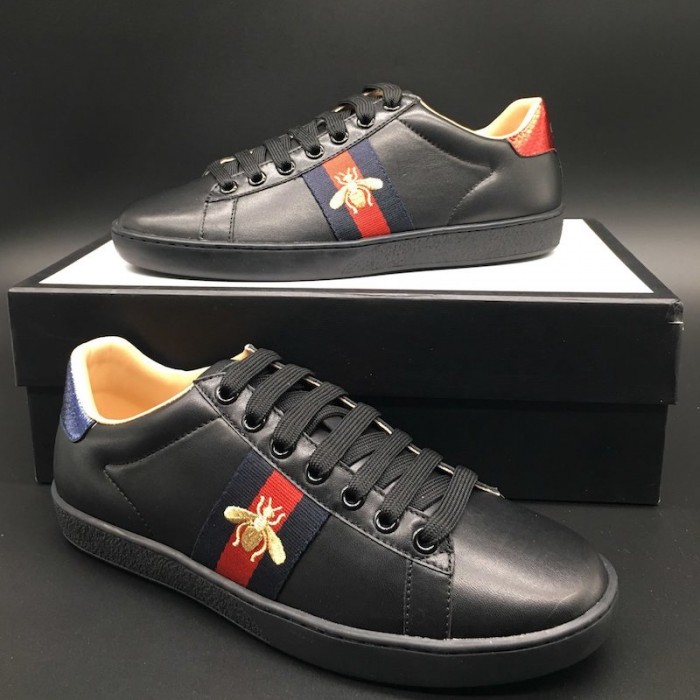 Gucci Men's Ace embroidered Black