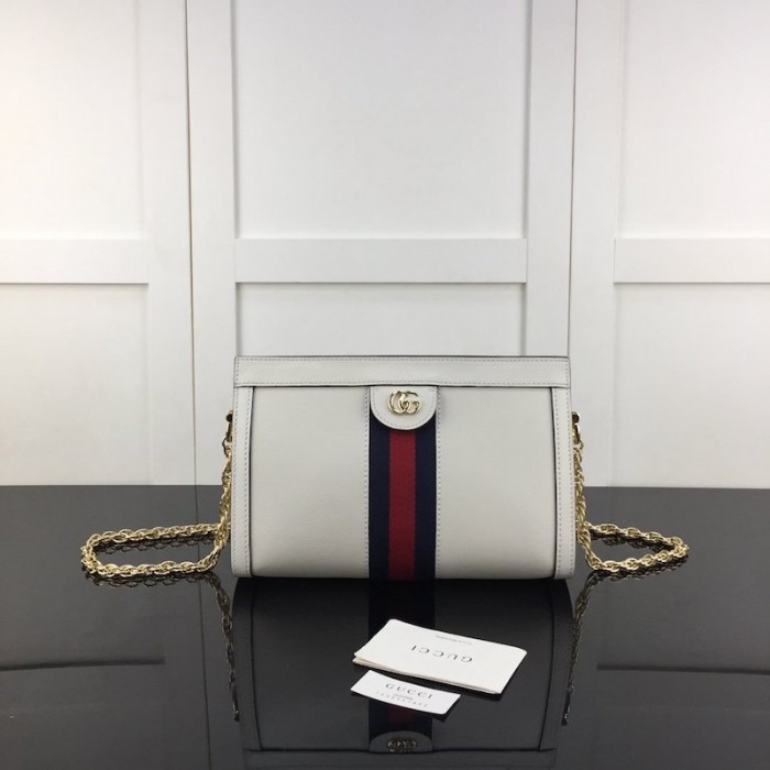 Gucci Ophidia small shoulder bag white 503877