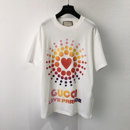 Replica Gucci Love Parade print T-shirt