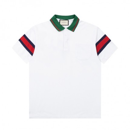 Replica Gucci Cotton jersey polo shirt ‎with web