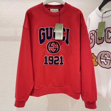Replica Gucci Cotton jersey sweatshirt with embroidery