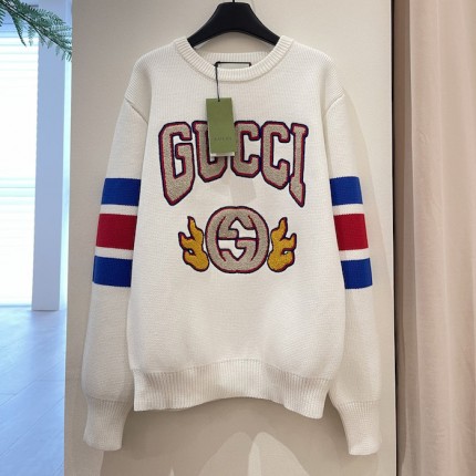 Replica Gucci Cotton jumper with embroidery