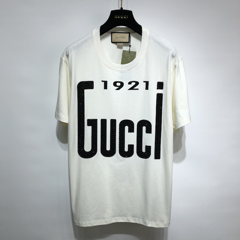 Gucci Crystal '1921 Gucci' cotton T-shirt