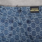Replica Gucci GG Jacquard Denim Pant