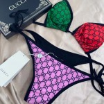 Replica Gucci GG Multicolour jersey bikini