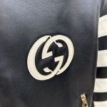 Replica Gucci Goat leather biker jacket