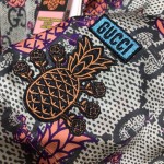 Replica Gucci Pineapple GG print bowling shirt