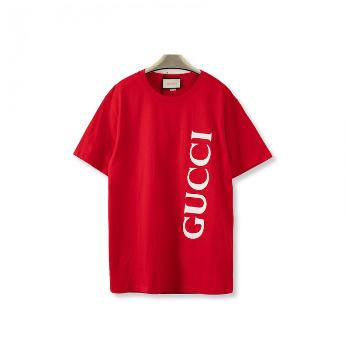 Gucci print oversize T-shirt Red