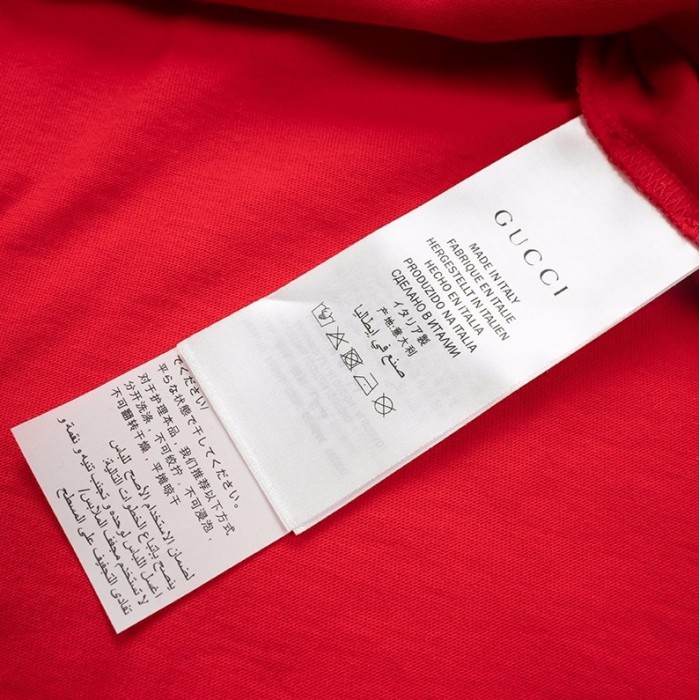 Gucci print oversize T-shirt Red