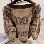Replica Gucci Reversible GG mohair wool cardigan