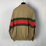 Replica Gucci web stripe cotton jacket