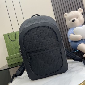 Replica Gucci black GG backpack