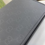 Replica Gucci black GG crossbody bag