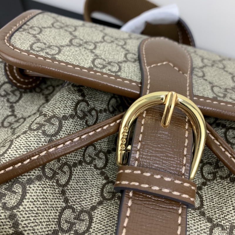 Gucci Backpack with Interlocking G ‎674147 Brown