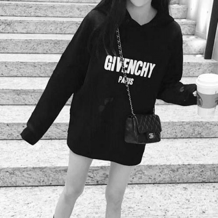 Givenchy Paris Destroyed Hoodies Black
