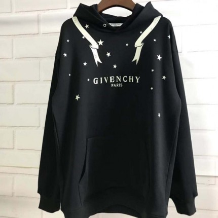 Replica Givenchy Embroidered Hoodies Black