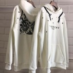 Replica Givenchy Embroidered Hoodies White
