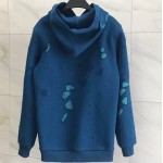 Replica Givenchy destroyed hoodie blue