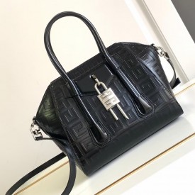 Replica Givenchy Mini Antigona bag 4G leather black