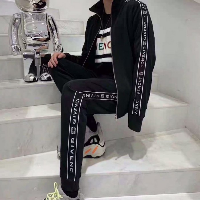 Givenchy Contrasted Zipped Tracksuit Black