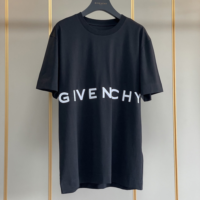 Givenchy 4G Embroidered Oversized T shirt Black