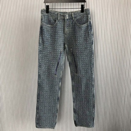 Replica Givenchy  Jeans in 4G denim with zips
