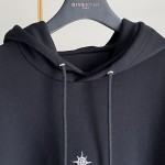 Replica Givenchy Oversized hoodie with metallic embroideries
