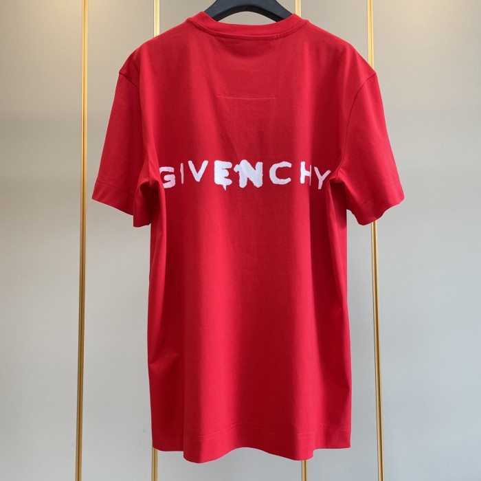 Givenchy Gothic Oversized T shirt Red