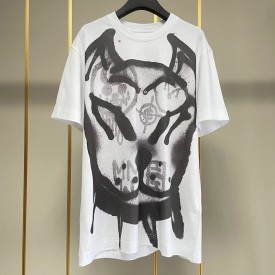 Replica Givenchy t-shirt with tag effect dog print