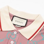 Replica Gucci GG and stars stretch cotton polo