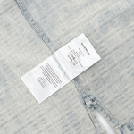 Replica Givenchy 4G blue logo-jacquard denim shirt