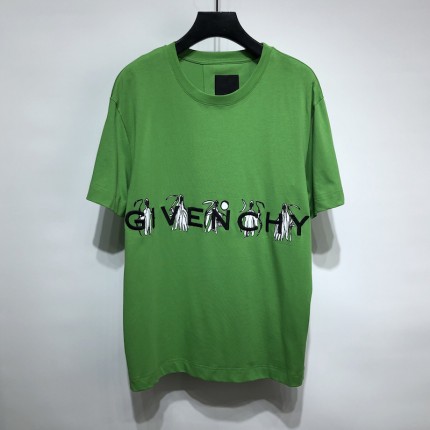 Replica Slim fit t-shirt in GIVENCHY 4G jersey with Reaper prints