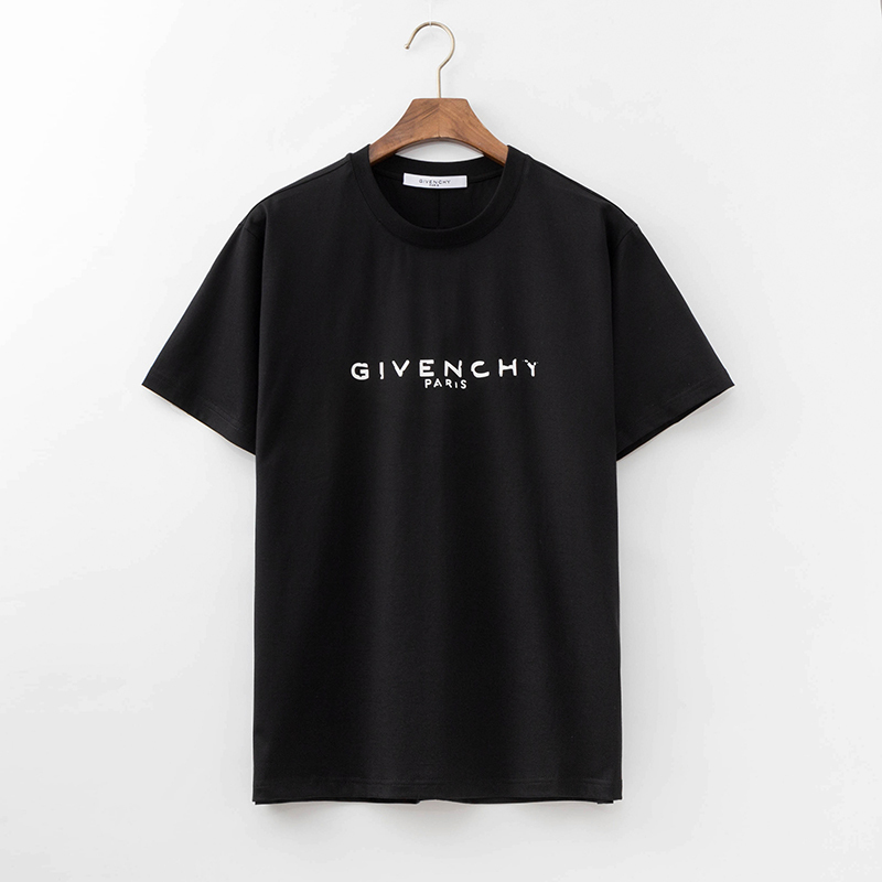 Givenchy Blurred Givenchy Paris Oversized T shirt Black