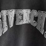 Replica Givenchy Slim fit hoodie in felpa with patch