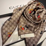 Replica Disney x Gucci silk scarf