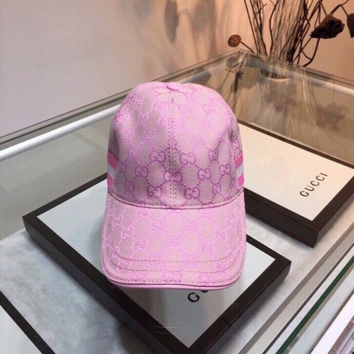 Gucci Original GG canvas baseball hat with Pink
